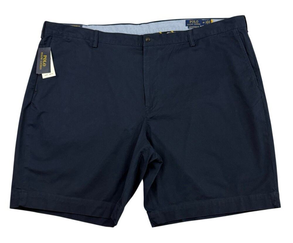 Polo Ralph Lauren Shorts Mens 50B Blue Chino Classic Fit Khaki Preppy NEW